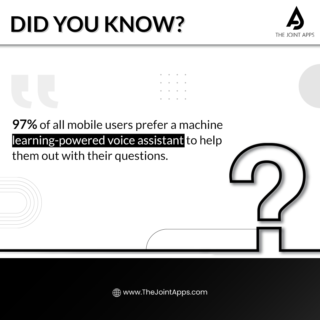 joint_apps's tweet image. Nowadays, everyone is familiar with #voiceassistants: whenever kids nowadays want to hear their favorite tunes, all they need to do is ask, #Alexa, play... iPhone user knows #Siri & Android phone user know #GoogleAssistant.
Share your thoughts on #MachineLearning.
#TheJointApps