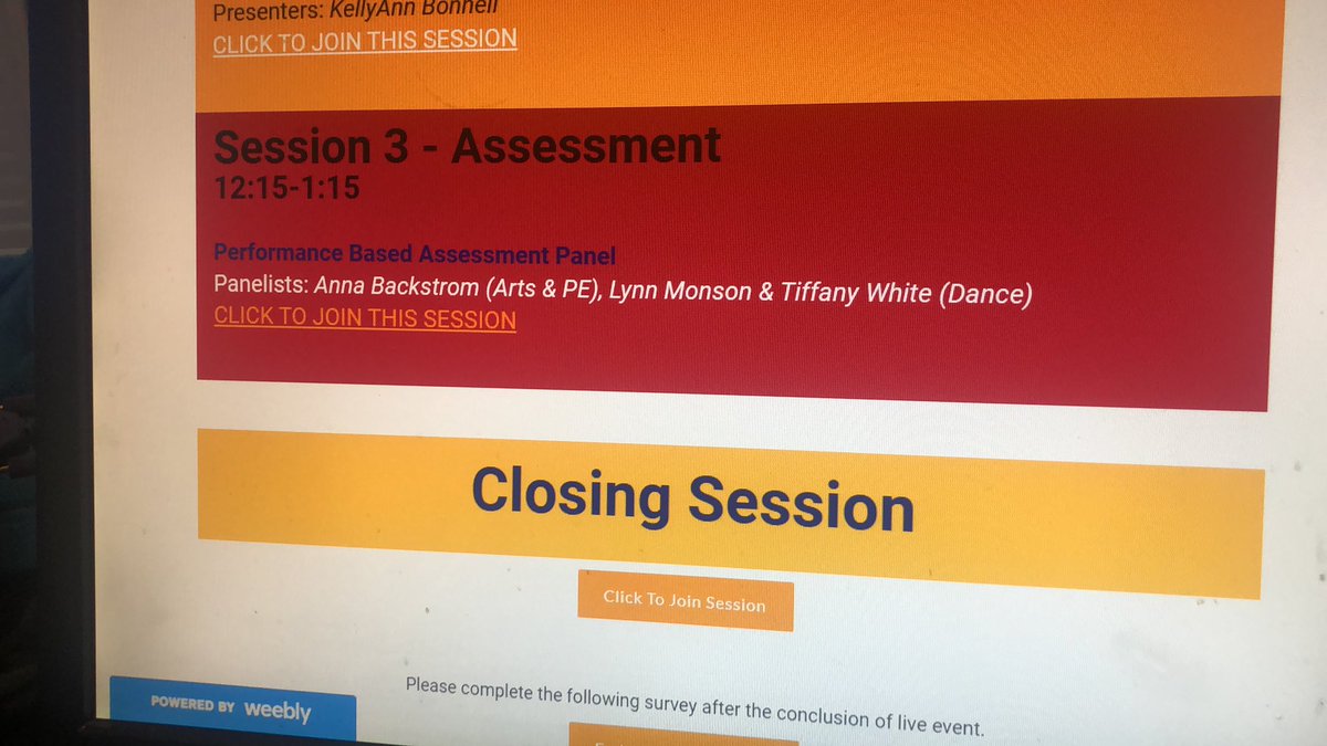 Excited to present on behalf of my team’s work on SEL and Music, and Performance Assessment in DVUSD at today’s ADE: Arts and Physical Education Digital Summit. <a href="/DVUSD/">Deer Valley Unified School District</a> <a href="/DrFinchDVUSD/">Curt Finch, PhD</a> <a href="/azedschools/">Arizona Department of Education</a> <a href="/AdminLeadServe/">Administrative Leadership & Services</a>