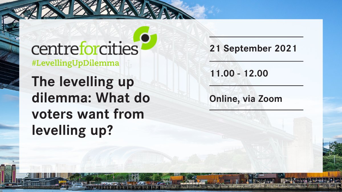 What do voters want from #LevellingUp? 
Better transport connections? 🚌
Thriving high streets? 🛍️
More jobs? 💼

📅 Join us for the last in our #LevellingUpDilemma event series to understand more about the public’s appetite for #LevellingUp.

eventbrite.co.uk/e/the-levellin…