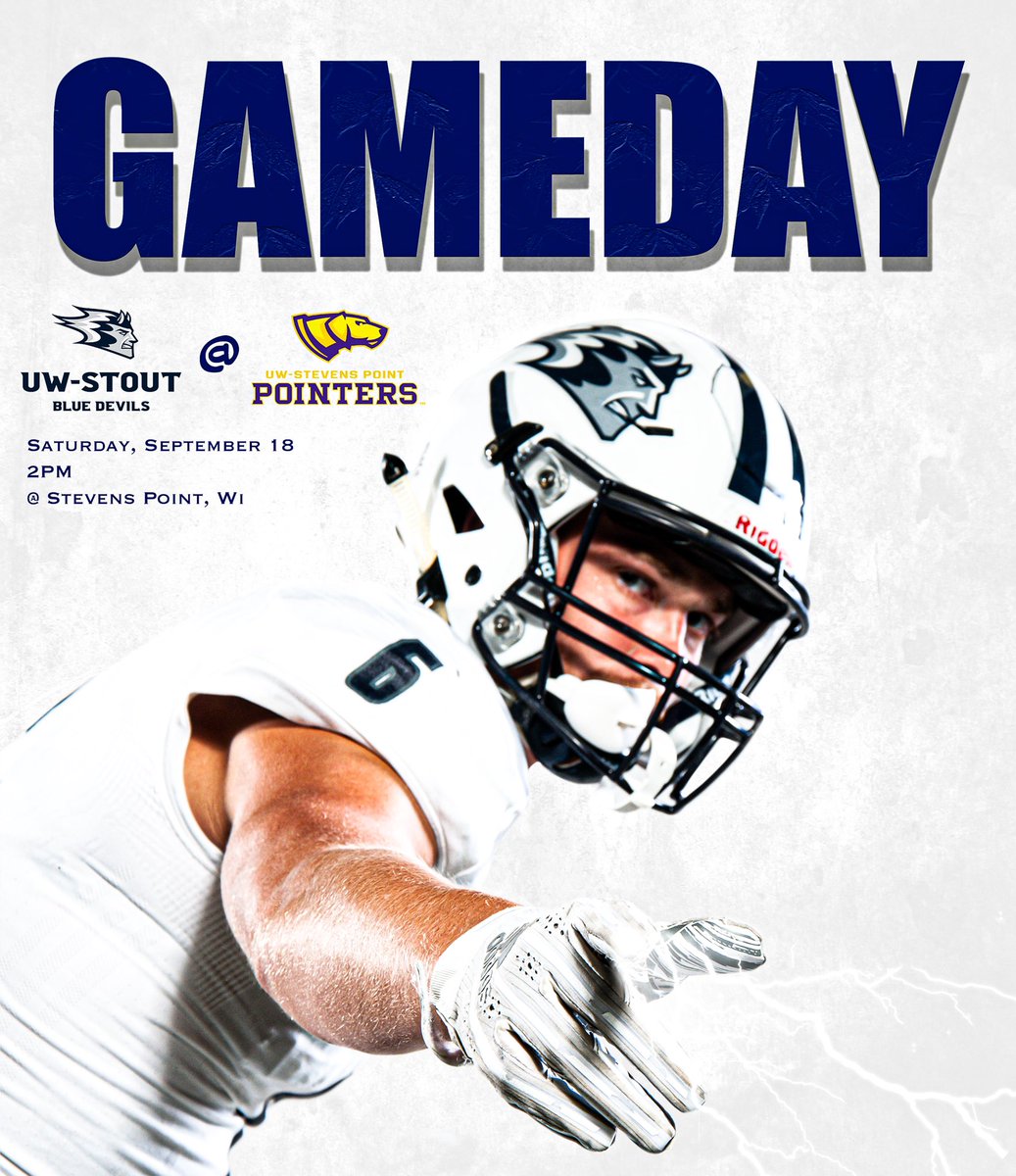 🚨GAMEDAY v UW - Stevens Point🚨

⏰ 2:00PM
📍Community Stadium at Goerke Park - Stevens Point, WI

📺 m.youtube.com/watch?v=oJh18p…

📻 iheart.com/live/news-talk…

📈 athletics.uwsp.edu/sidearmstats/f…

📖 stoutbluedevils.com/news/2021/9/16…

#BleedBlue | 🔵⚪️ | T.P.C