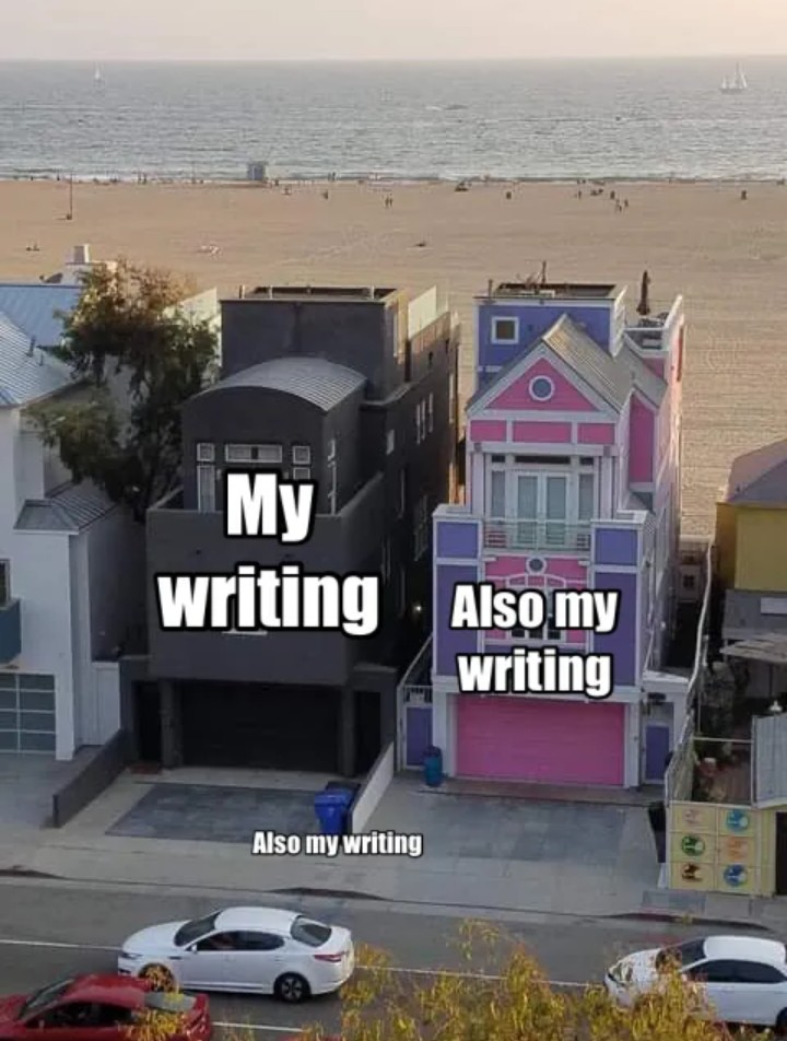Al_berthugh's tweet photo. When you have a lot of thoughts and lots of #drafts for new #novels
#funny #joke #WritingCommunity #writers #writerslife #Mindset #mindsplit https://t.co/XwUBjCG5Fn