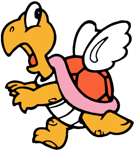 MarioEnemyBot's tweet image. Koopa Paratroopa - Super Mario Bros. (1985)