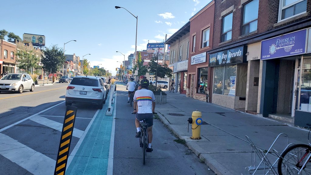 Chris Drew (@chrisjamesdrew) on Twitter photo Wonderful to see the new cycling infrastructure on Bloor St E, Prince Edward Viaduct, and the Danforth! #PlannersOnBikes cc @DanforthBikes <a href="/m_layton/">Mike Layton</a> <a href="/BradMBradford/">Brad Bradford✌️</a> <a href="/marymargaretbey/">MM McMahon</a> <a href="/CycleTOUniRose/">CycleTO University-Rosedale (Ward 11)</a> <a href="/CycleToronto/">Cycle Toronto</a> <a href="/TOCentreCyclist/">Toronto Centre Cyclists</a> #biketo #topoli @TO_Cycling <a href="/kristynwongtam/">Kristyn Wong-Tam 🇨🇦</a> Wonderful to see the new cycling infrastructure on Bloor St E, Prince Edward Viaduct, and the Danforth! #PlannersOnBikes cc @DanforthBikes <a href="/m_layton/">Mike Layton</a> <a href="/BradMBradford/">Brad Bradford✌️</a> <a href="/marymargaretbey/">MM McMahon</a> <a href="/CycleTOUniRose/">CycleTO University-Rosedale (Ward 11)</a> <a href="/CycleToronto/">Cycle Toronto</a> <a href="/TOCentreCyclist/">Toronto Centre Cyclists</a> #biketo #topoli @TO_Cycling <a href="/kristynwongtam/">Kristyn Wong-Tam 🇨🇦</a>