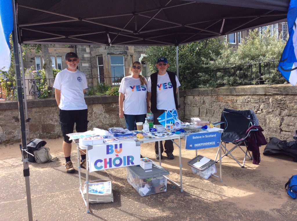 A very sunny day in Portobello for our day of action,thanks to all our members who helped out! #BelieveinScotland
