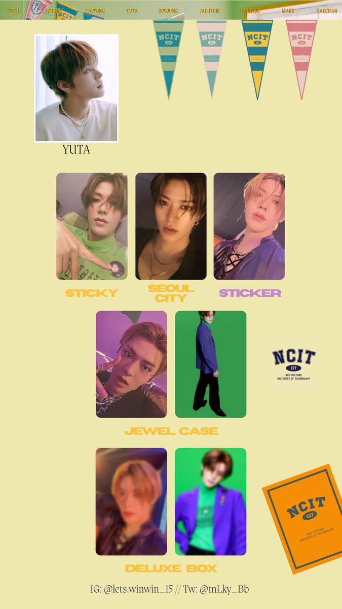 【210824yt】NCT127 NCT Sticker ユウタ ビーズ トレカ 210824yt】NCT127 NCT Sticker ユウタ ビーズ トレカ 【公式通販】
