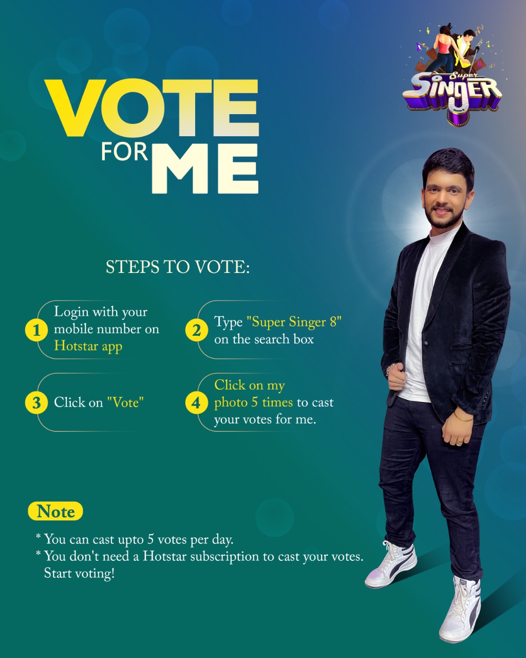 Super singer 8 vote hotstar