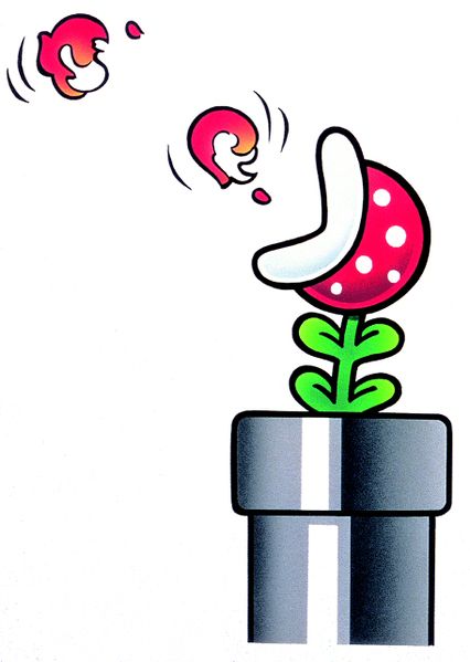 MarioEnemyBot's tweet image. Fire Piranha Plant (aka Venus Fire Trap) - Super Mario Bros. 3 (1988)