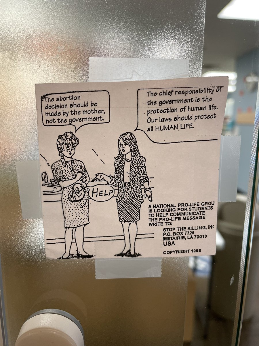 Hey @dynaLIFE, what’s up with the anti-abortion cartoon at your Synergy location in Sherwood park?