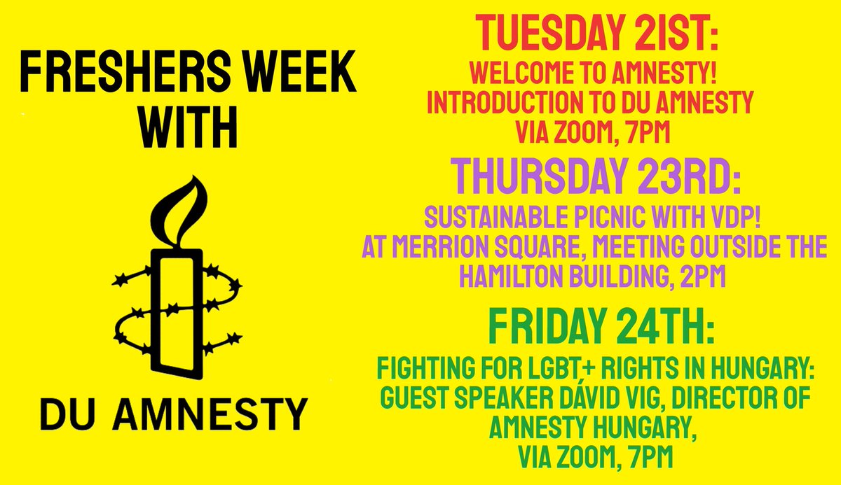 We're so looking forward to meeting you all over the next week! 

Keep up to date on our Facebook and Instagram for the full event details!