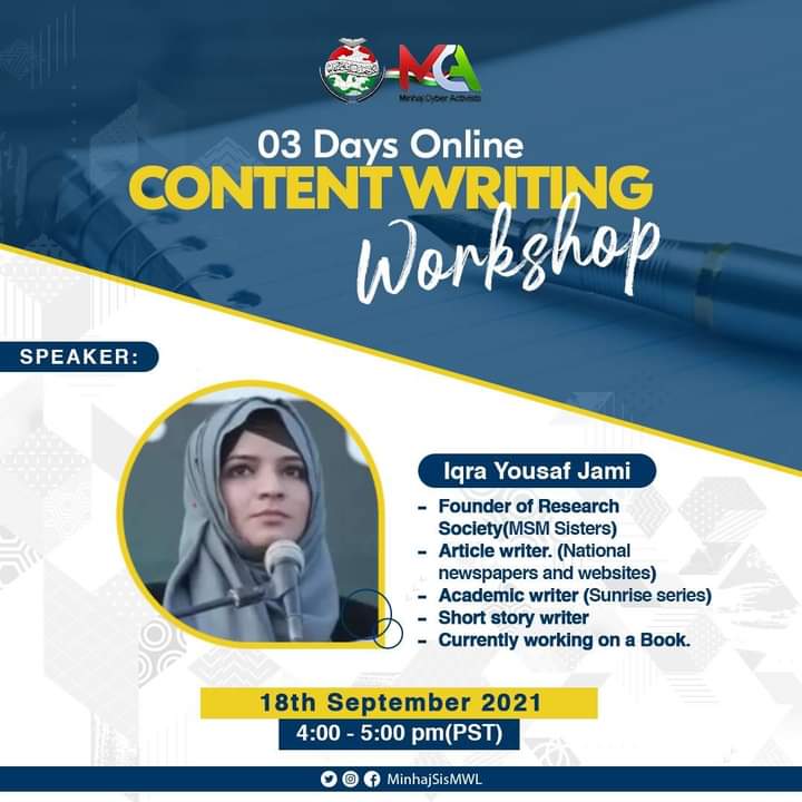 RizwanaQamar3's tweet image. Leadership is about making others better as a result of your presence and making sure that impacts last in your absence &amp;amp; you are one of them @IqraJami Maam.

@MinhajSisMWL
#ContentWritingWorkshop