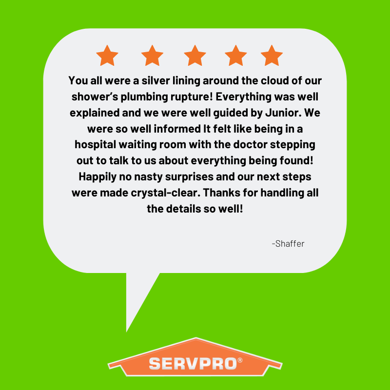 Making happy customers and putting their homes back together in no time! Good Job Team!

#FiveStarService #SERVPROofBoise #SERVPROShoutOut #OneTeam