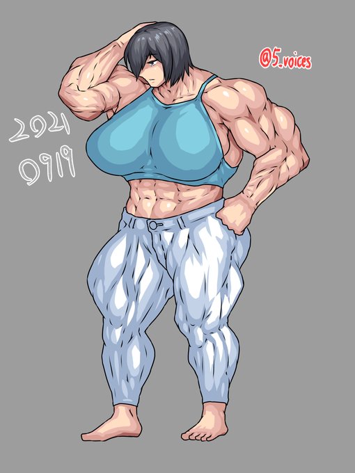 ボディビル模写。 