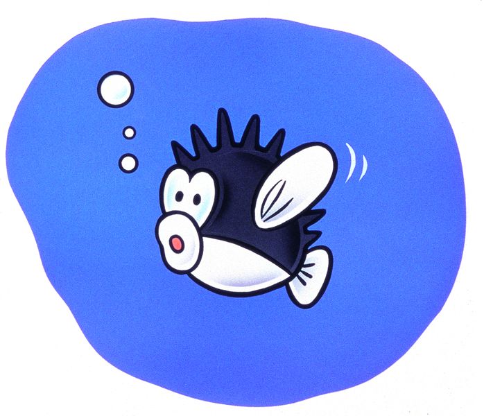 MarioEnemyBot's tweet image. Spiny Cheep Cheep - Super Mario Bros. 3 (1988)