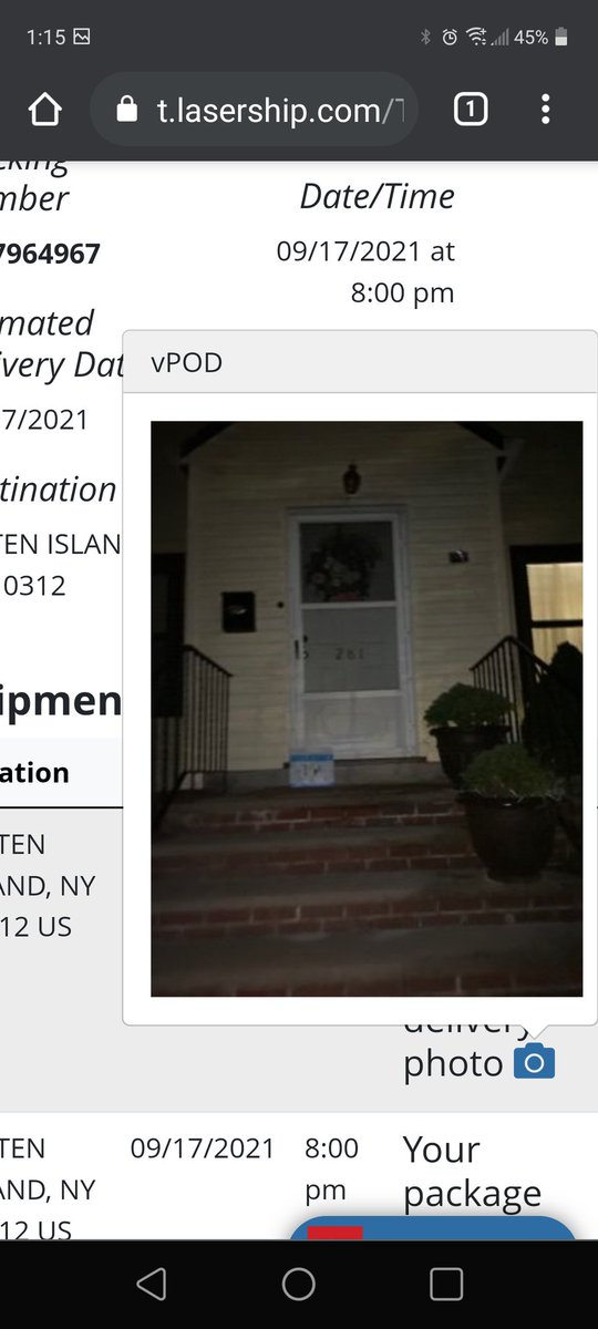 Laser_Shit's tweet photo. @LaserShip #lasership this time you delivered my package. Too bad that's NOT my house or even house number!!! I'm not sure who got my Samsung tablet. Also amazing how you have a time machine and are able to go back in time to deliver it too. Manipulating the system as usual https://t.co/nVbJ8mHVWp