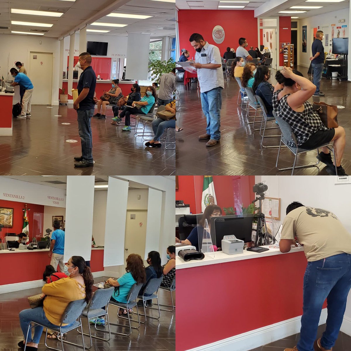 ConsulmexNUO's tweet photo. El día de hoy se llevó a cabo una Jornada Sabatina para atender a nuestros connacionales que por trabajo no pueden acudir entre semana #documentacionConsular 🇲🇽
@jaime_vbt https://t.co/mLyZP3MRW1