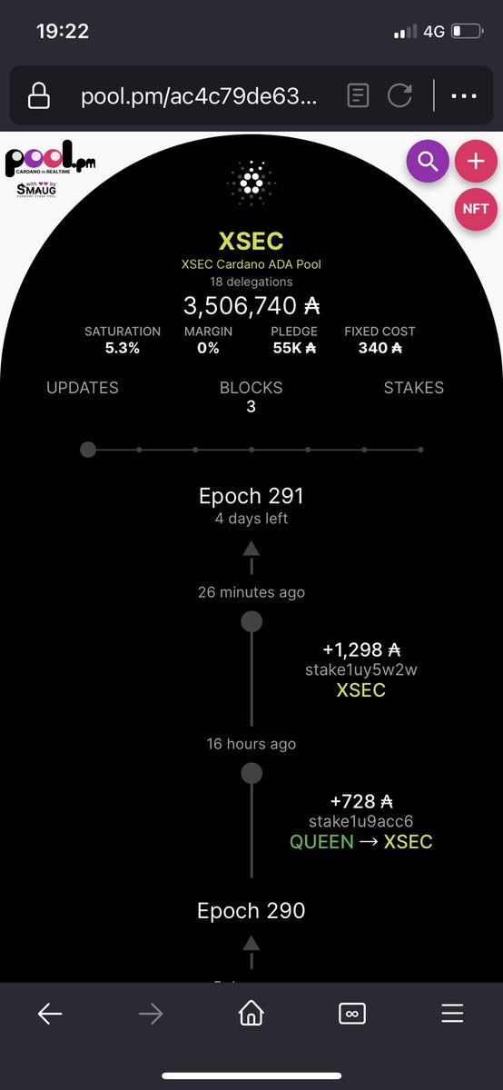 XsecP's tweet image. Welcome to our new delegator to XSEC family!!!🙏

Always nice to see new people starting to stake their $ADA. It’s really important to secure the #cardanonetwork . 💯
