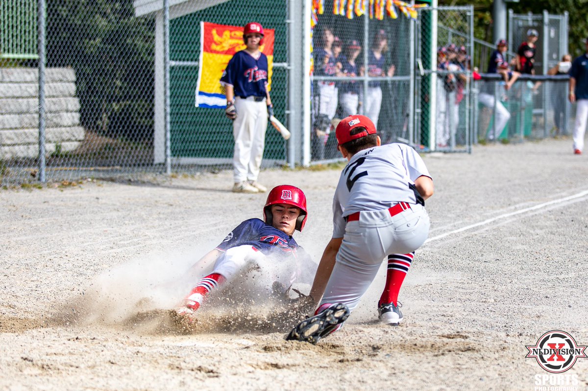 NLDivisionX's tweet photo. The @CapsU13AAA faced off against @_Baseball_NB team this am and there was lots of action right from the start here! https://t.co/Xr3LMjCzNN