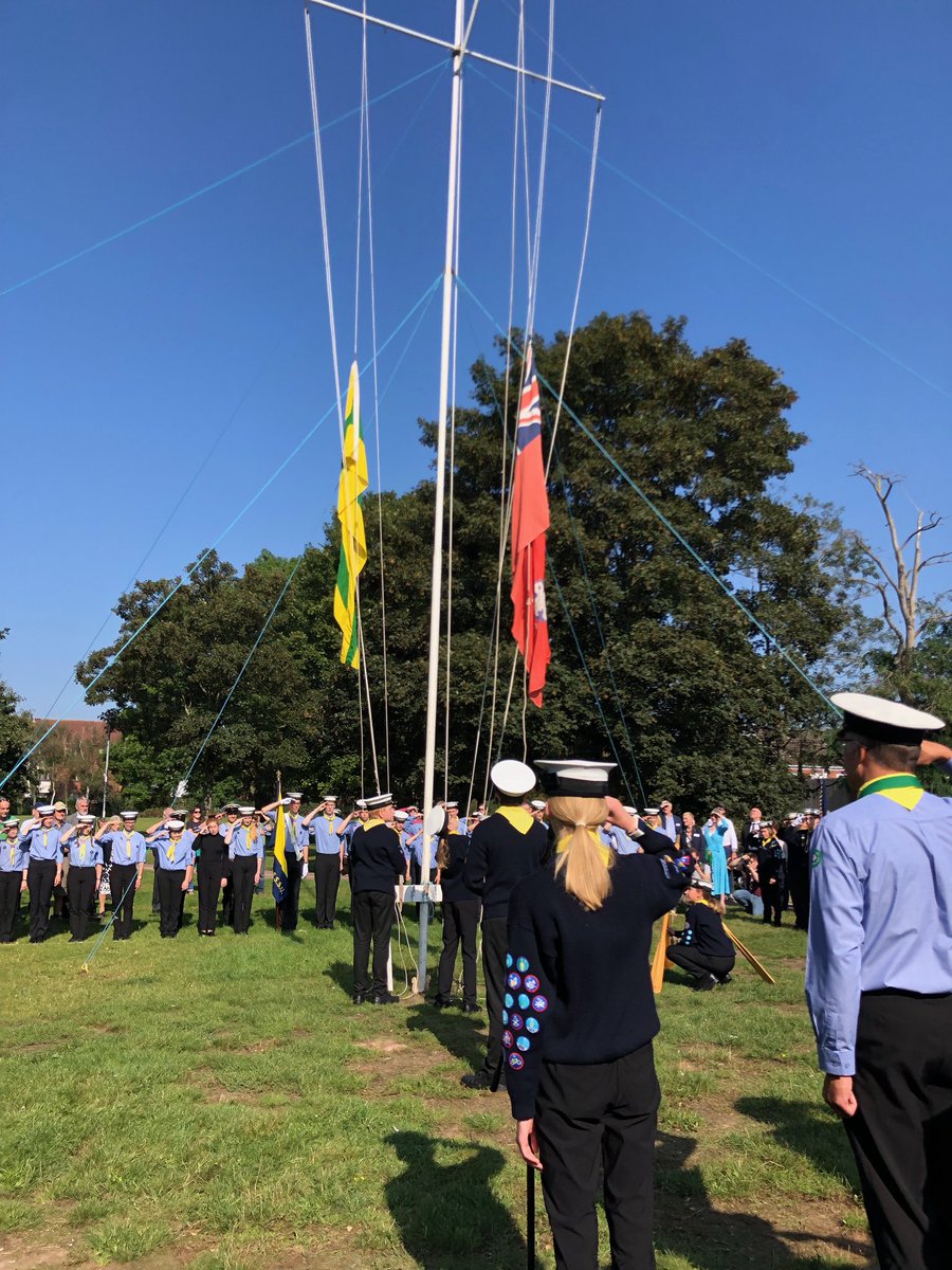 Warkslieutenant's tweet photo. A tremendous privilege to be invited to the opening ceremony for @2wkseascouts new HQ at St  Nicholas Park. Huge congratulations to all the #volunteers who made this possible. Great to meet @Sal_Montgomery #inspiringday https://t.co/KBpxP43PJf