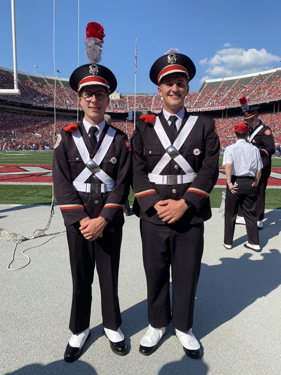IgnatiusBand's tweet photo. Proud to see many of our alums marching at the collegiate level! Good luck to all of you as the season continues! Here's just a few! @musicwooster @miamiohMUMB @TBDBITL https://t.co/KaylpqoU6t