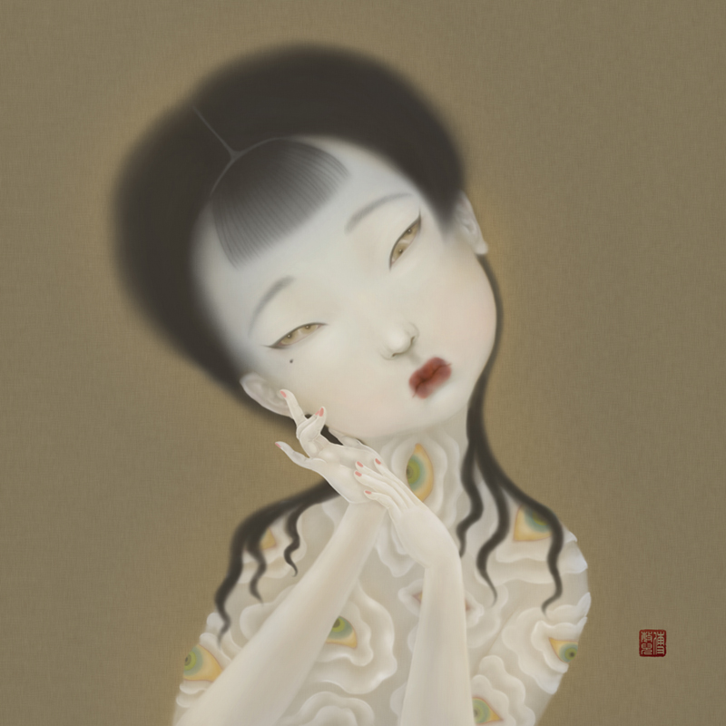 "The More I See" (2021) #TheMoreICannotUnsee #SonyaFu #Art #Eyes