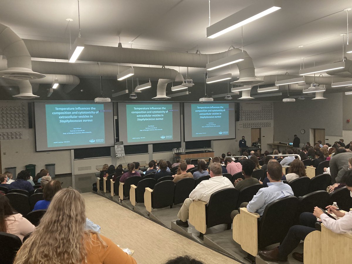 Carroll Lab 🇺🇦 (@carrollmicrolab) on Twitter photo Congratulations <a href="/P_briaud/">Paul Briaud</a> for a great talk at the Midwest Microbial Pathogenesis Conference. Congratulations <a href="/P_briaud/">Paul Briaud</a> for a great talk at the Midwest Microbial Pathogenesis Conference.