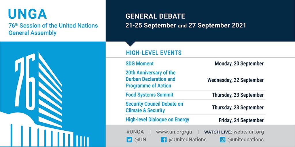 World leaders will come together this week at #UNGA to seek solutions to some of the biggest challenges facing humanity.

See what's on their agenda: un.org/en/ga/