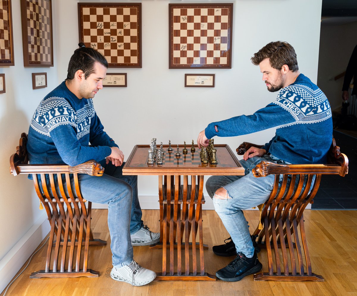 Magnus Carlsen on X: The match is unofficially officially on👀   / X