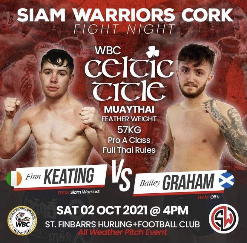 WBCMuaythaiEU's tweet photo. WBC MuayThai Celtic title, October 2nd.
Finn Keating, Ireland 🇮🇪 and 
Baily Graham, Scotland 🏴󠁧󠁢󠁳󠁣󠁴󠁿 
Both completed their 14 day pre fight weigh in.
Both are on target for this historic showdown, October 2nd in Dublin 
#wbc #wbcmuaythai #muaythai #world https://t.co/TyaH378bl6