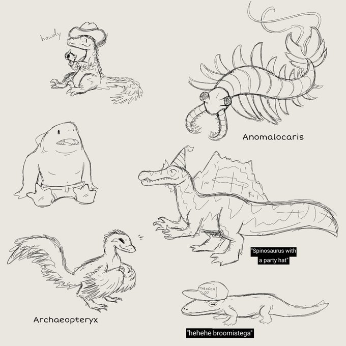 dino sketchys, requested by people on my instagram 🦕 