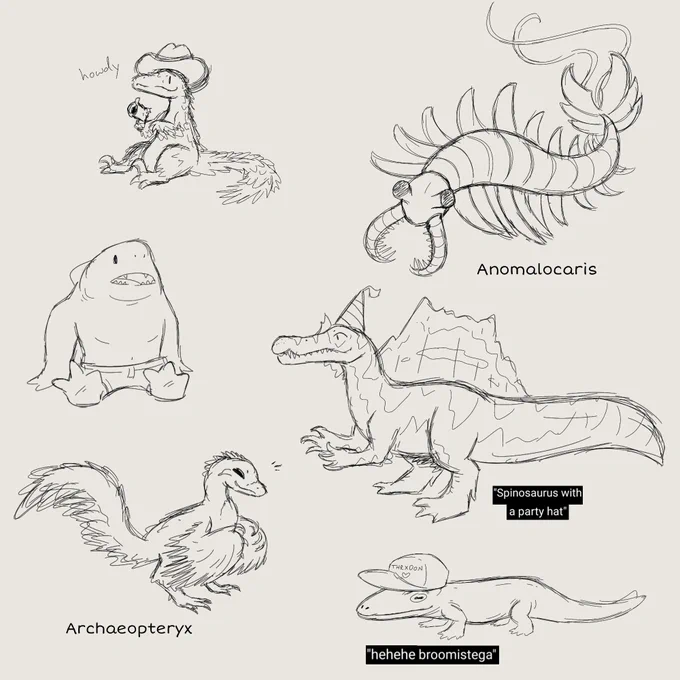 dino sketchys, requested by people on my instagram 🦕 