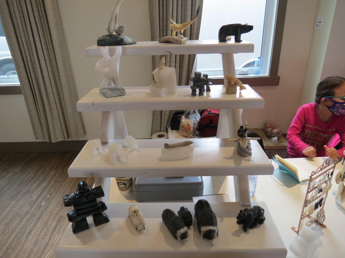 Vendor Feature: Inuvialuit Carvers. Inuvialuit Carvers creates and sells traditional Inuit carving and jewelry made with natural materials, such as Baleen, Ivory, Muskox Horn and Antler. Inuvialuit Carver, Priscilla Boulay, is a 3rd Generation Carver from Tuktoyaktuk NWT.