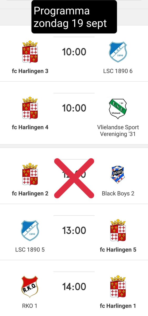 Wat een prachtige zaterdag bij fc Harlingen. Je zou bijna zeggen: zaterdag is de mooiste dag van de week...maar wij hebben ook de zondag nog...
#fcharlingen #voetbalopzaterdag #zondagvoetbal