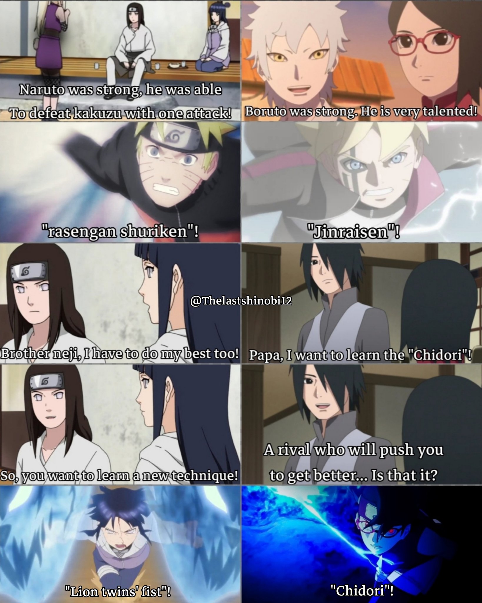 NaruHina Brasil - Boruto é Neji, no sentido de que ele