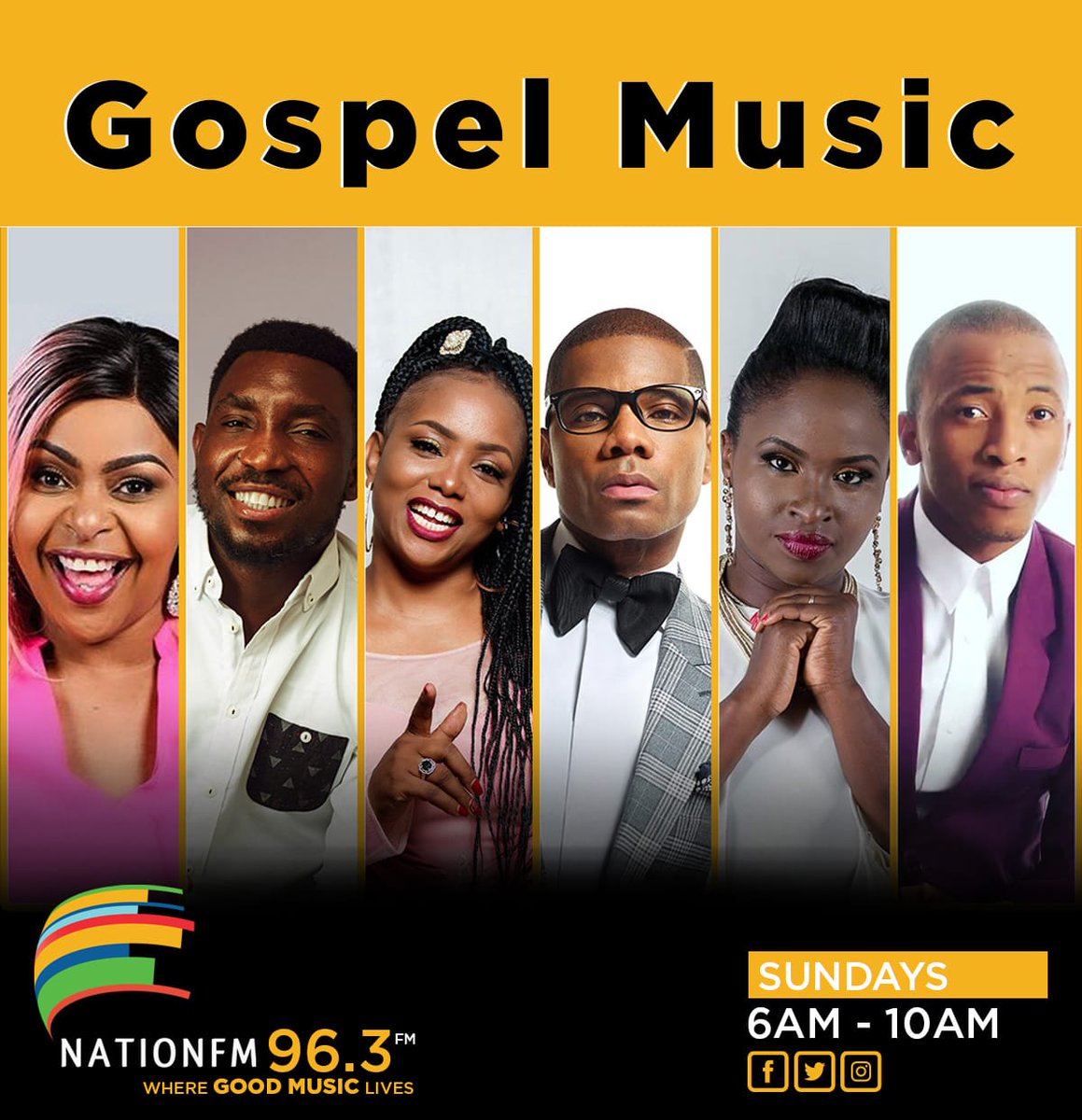 NationFMNews's tweet photo. @tesslibanzewaka brings you the best of Gospel music on #NFM every single Sunday from 6-10am.

Tune in. https://t.co/hbF6r9QMdg