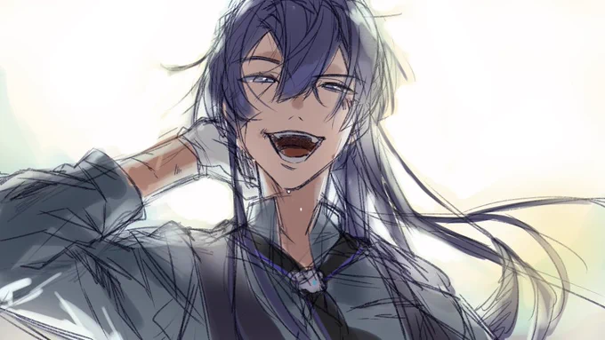 昨日の夜更かしで寝れんくなったので、忙しくて結局描けなかった長尾くんハピバラフをこねこねしてた
『絶対に助けに来てくれる長尾』になった🤔…? 