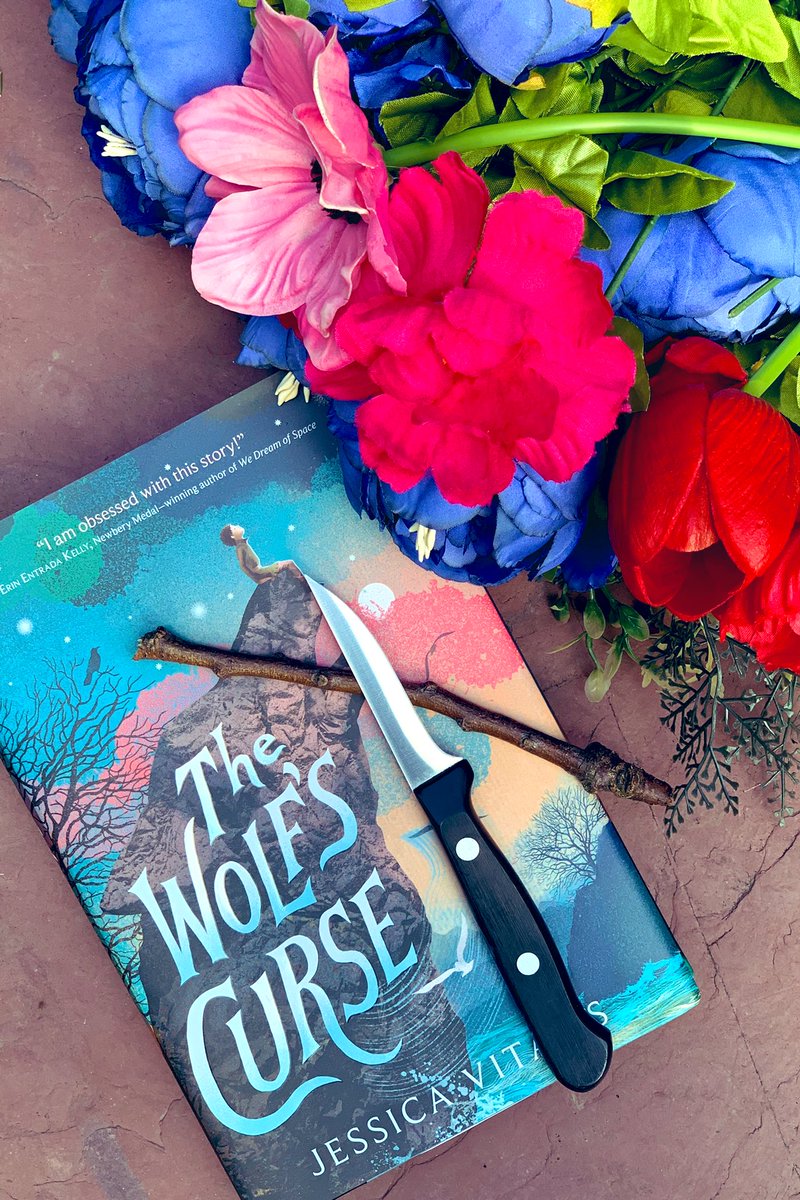 Though I have failed at all attempts at whittling so far, I still want to honor Gauge’s kindness to his new friend 🌸 And it’s almost time for you all to meet them! 🐺🪶🖤 #FeathersForGauge #TheWolfsCurse #kidlit