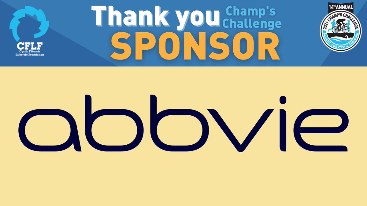Thank you <a href="/abbvie/">AbbVie</a> for supporting the 14th Annual Champ's Challenge for Cystic Fibrosis.