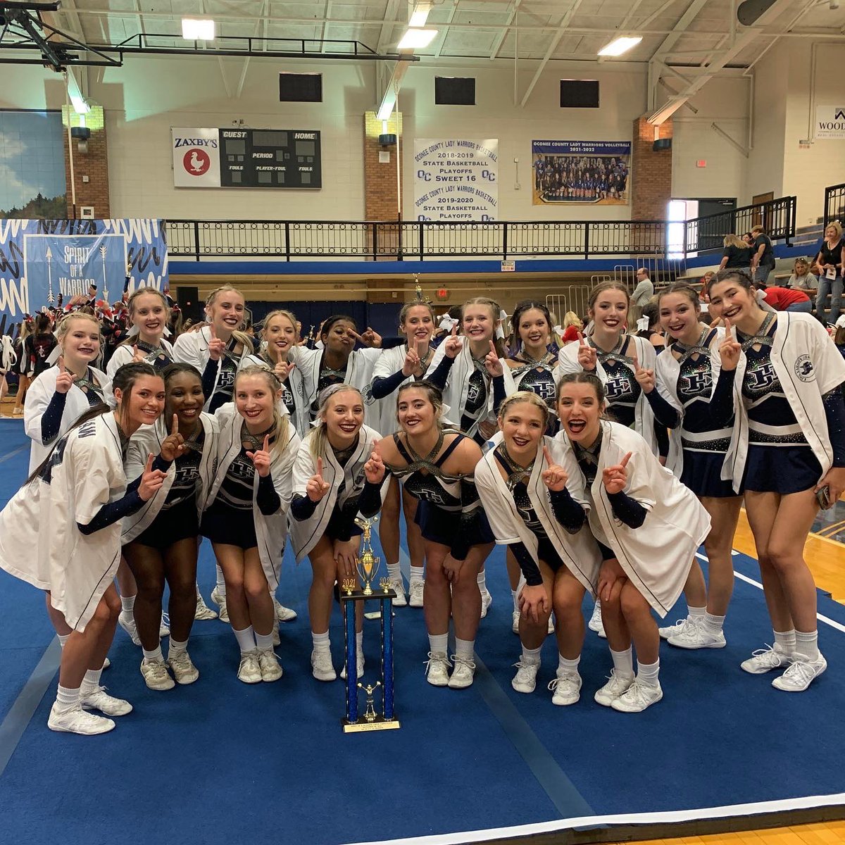 EJ_CompCheer's tweet photo. First comp = FIRST place!! 🏆#cccf #🔥 #bringingtheheat https://t.co/vnJ8sTFy4m