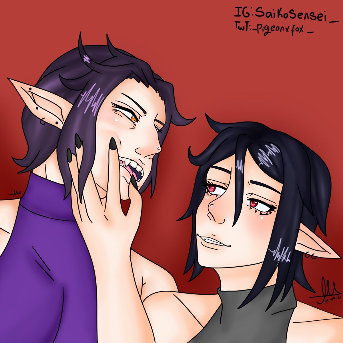 _pigeonxfox_'s tweet photo. Fangs #sebaclaude https://t.co/5OrNt2IOWq