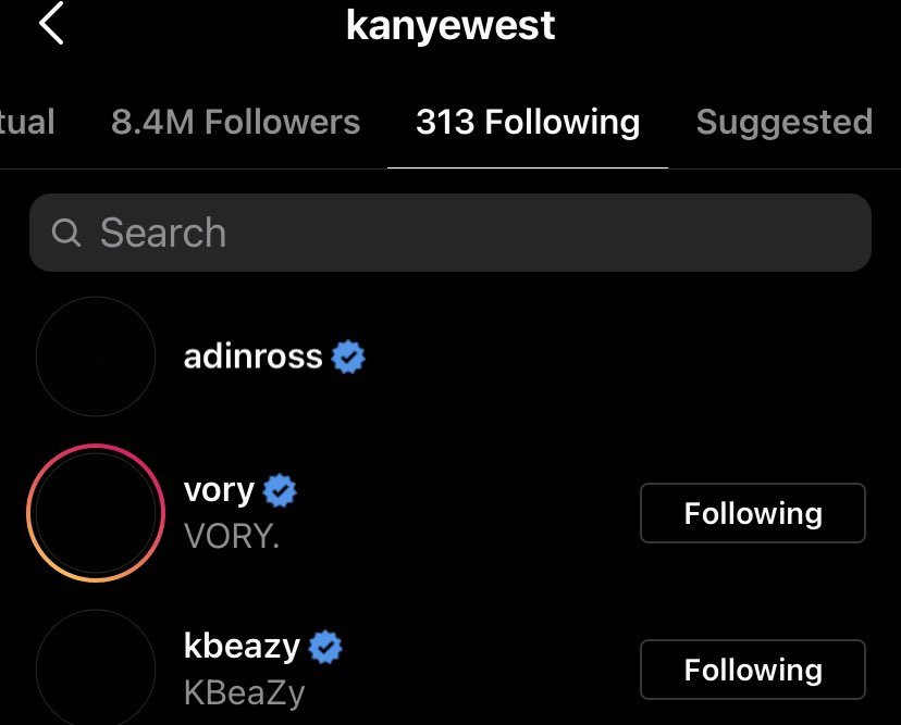 Kanye west just followed me on Instagram. Never would I ever think this would happen, and never would I think Kanye knows who I am. I’m shocked rn bro holy shit 🔥