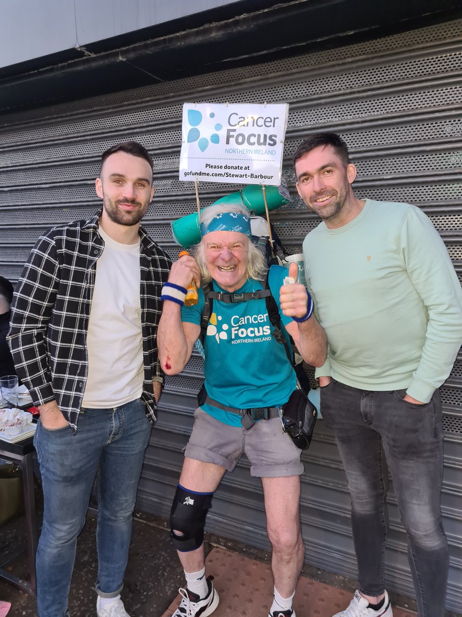 Please support Stewart as he continues to raise funds for Cancer Focus. An inspirational man! <a href="/JamieHarney/">Jamie Harney</a>