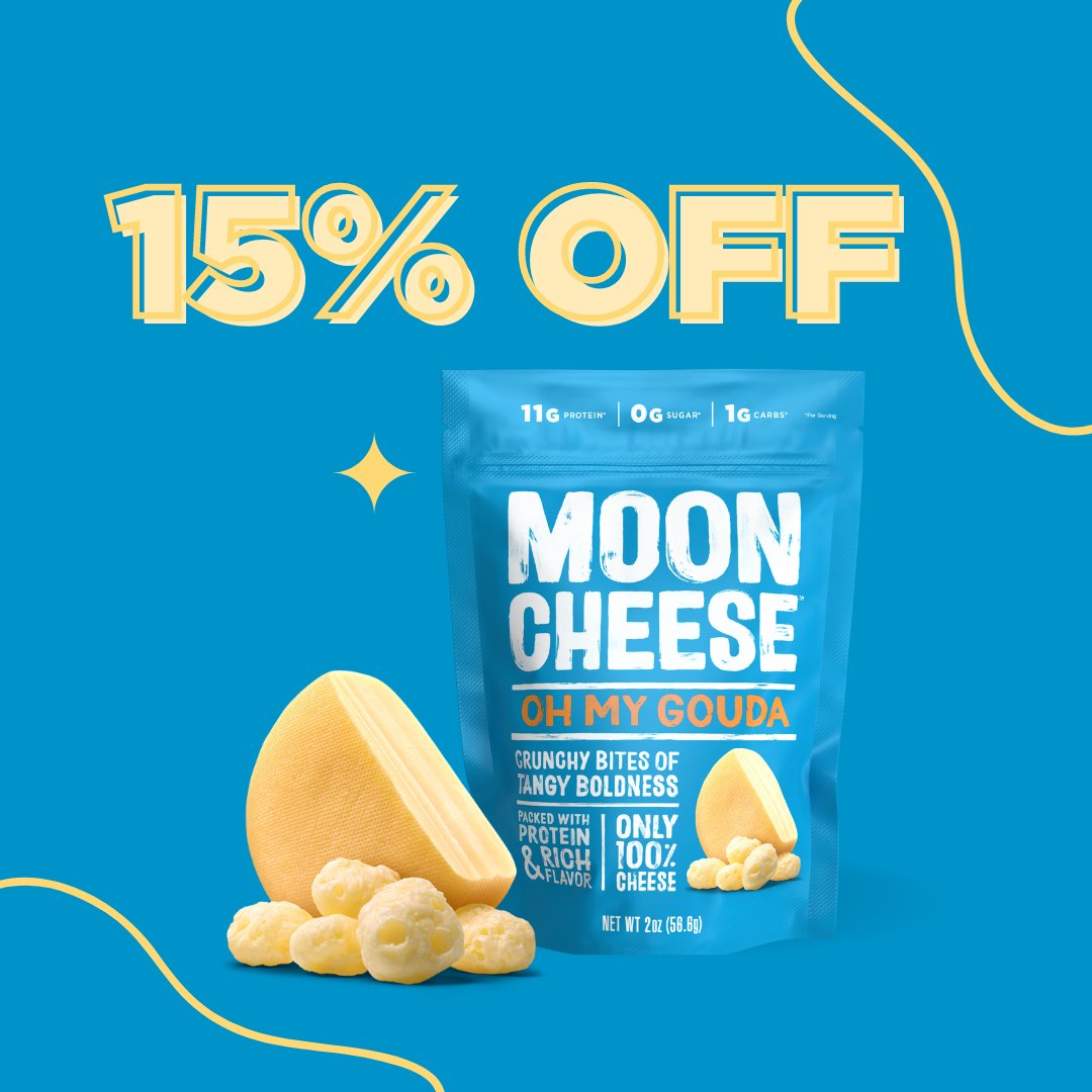 Start your Saturday off right, with a little extra savings on mooncheese.com. Use promo code CRUNCH15 at checkout and get 15% off your next order. Sale ends 9/21.