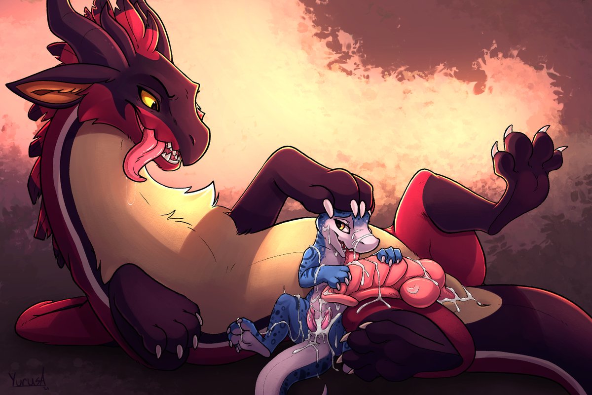YurusaArt's tweet photo. Commission for Katlo including QuilynDragon :> https://t.co/ntiSfQSYWs