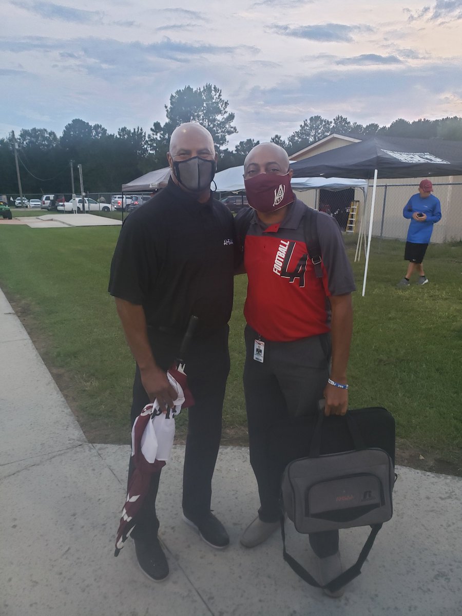 Great having @AHSAAUpdates Executive Director Mr. Alvin Briggs visit @PokaAthletics @pokafootball Jones-Tate Field. #PokaPride #SmallSchoolsMatter