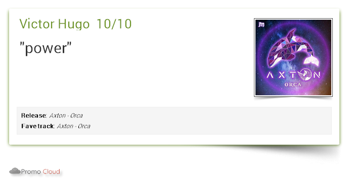 MainstageRec's tweet photo. Victor Hugo supports: Axton - Orca 10/10 #newrelease https://t.co/wpPEcS5IXE https://t.co/68ZnATvwu2