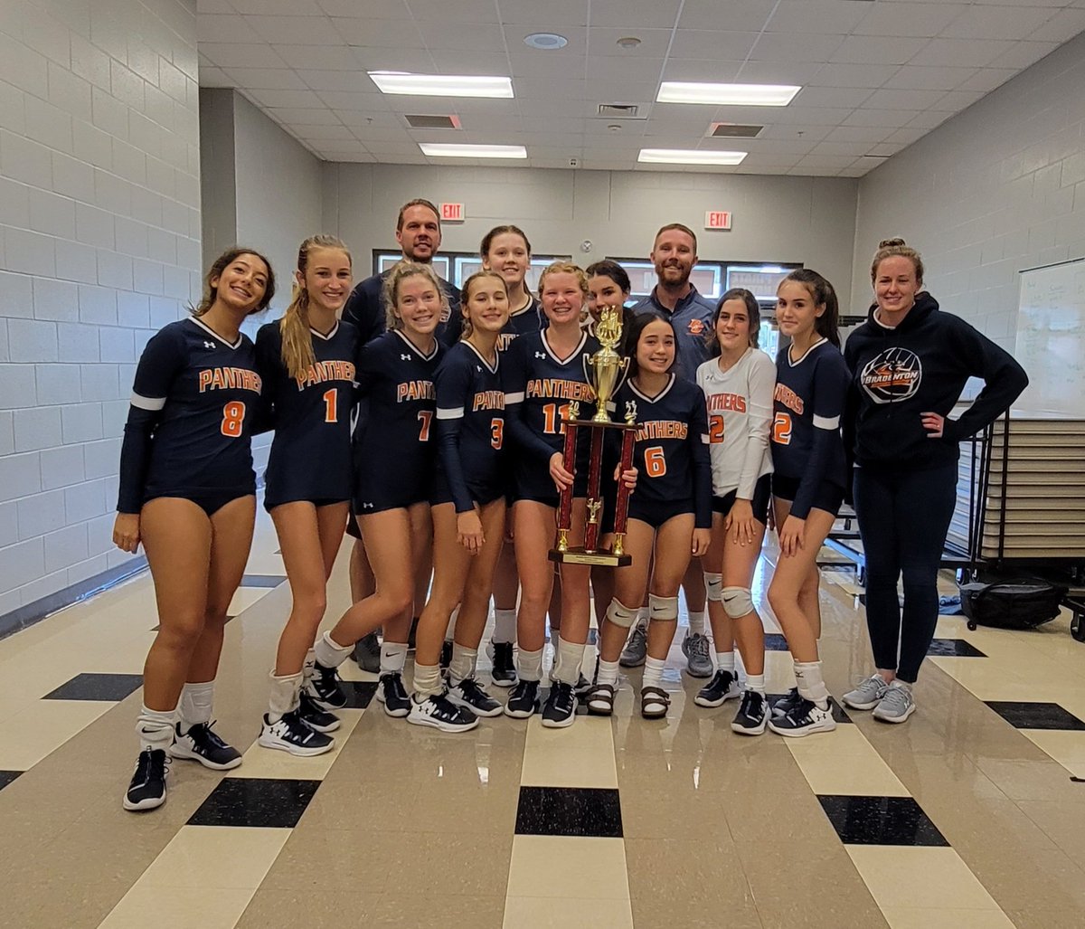 Congratulations to the BCS High School JV Volleyball Team for their outstanding performance at today's tournament at Braden River High School. 

BCS won 1st place in the Gold Division!

GO LADY PANTHERS 🏐❤