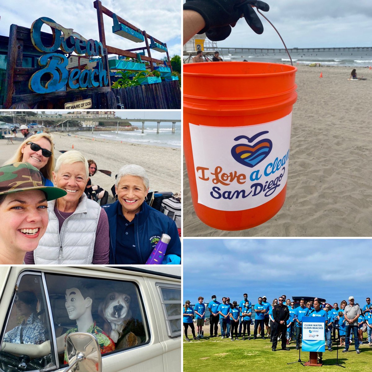 Happy California  #CoastalCleanupDay from #OceanBeach with @iloveacleansd, Mayor @ToddGloria, @Surfrider @CMJenCampbell and hundreds of volunteers! #CleanWater #CleanBeaches #CleanCommunities