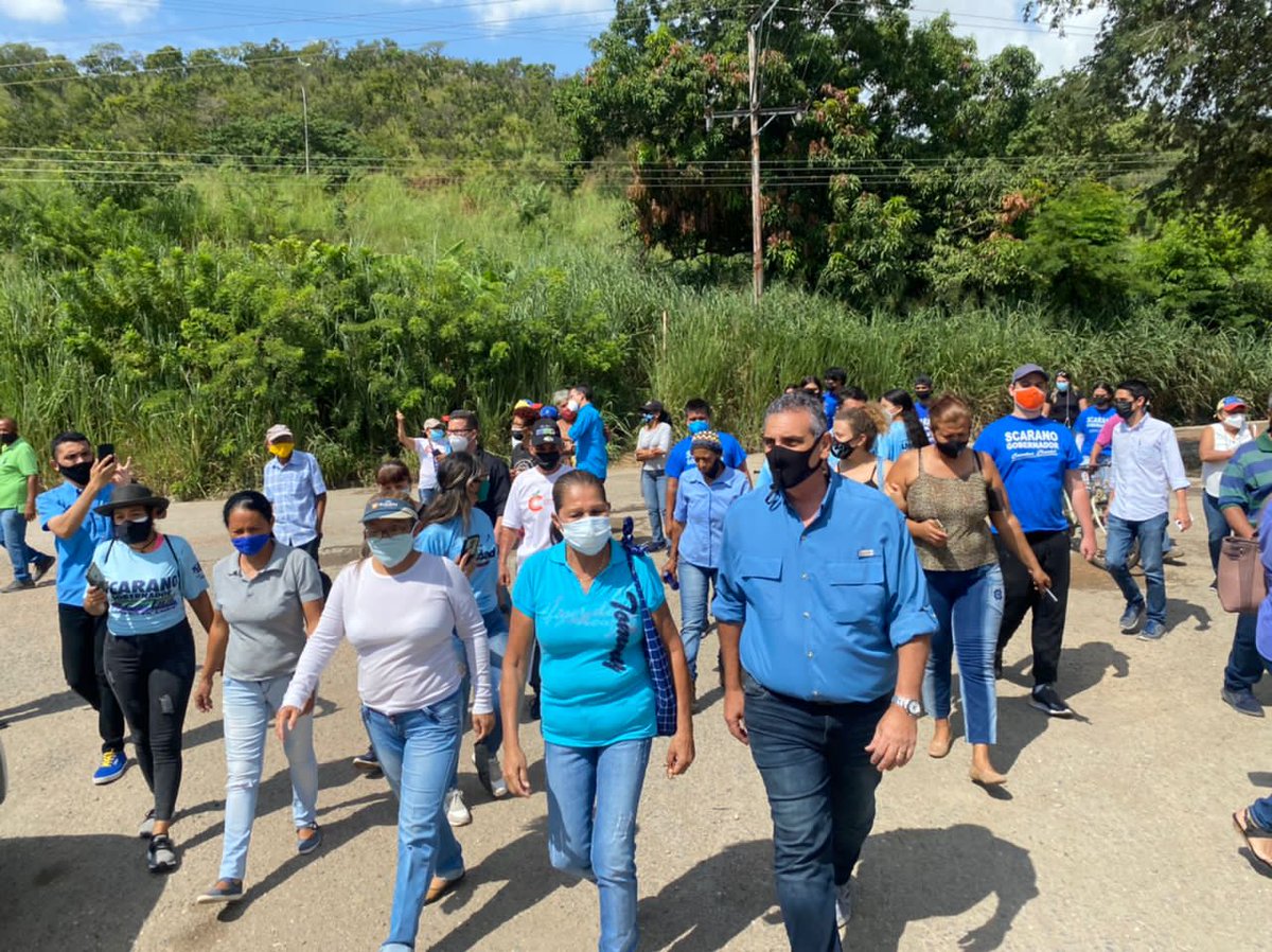 RGarciaMarvez's tweet photo. @ENZOSCARANO próximo gobernador de Carabobo caminando y llevando un mensaje de esperanza por todo el territorio carabobeño, palmo a palmo. https://t.co/JPOTYwJExc