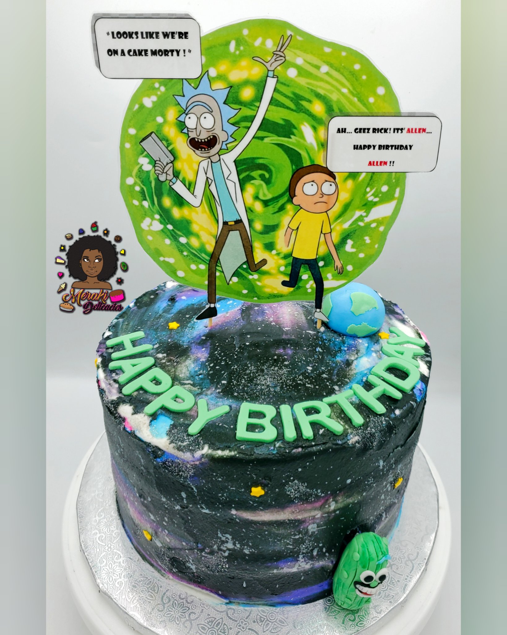 تويتر \ Auntie Nini♡4Evayoung✨ على تويتر: "Its Always An Adventure With Rick  &amp;&amp; Morty 🌌🚀 Who Would Have Thought They'd Would Have Landed On A  Cake ! 🎂 Cookies &amp; Cream Buttercream