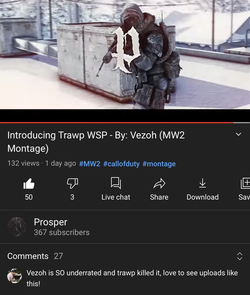 ClutchesLIVE's tweet image. check out prospers recent upload! this is definitely one underrated ass montage, shoutout @Trawpical and @Vezohhh. them boys murdered this!

youtu.be/dvbIGzoBSfQ
